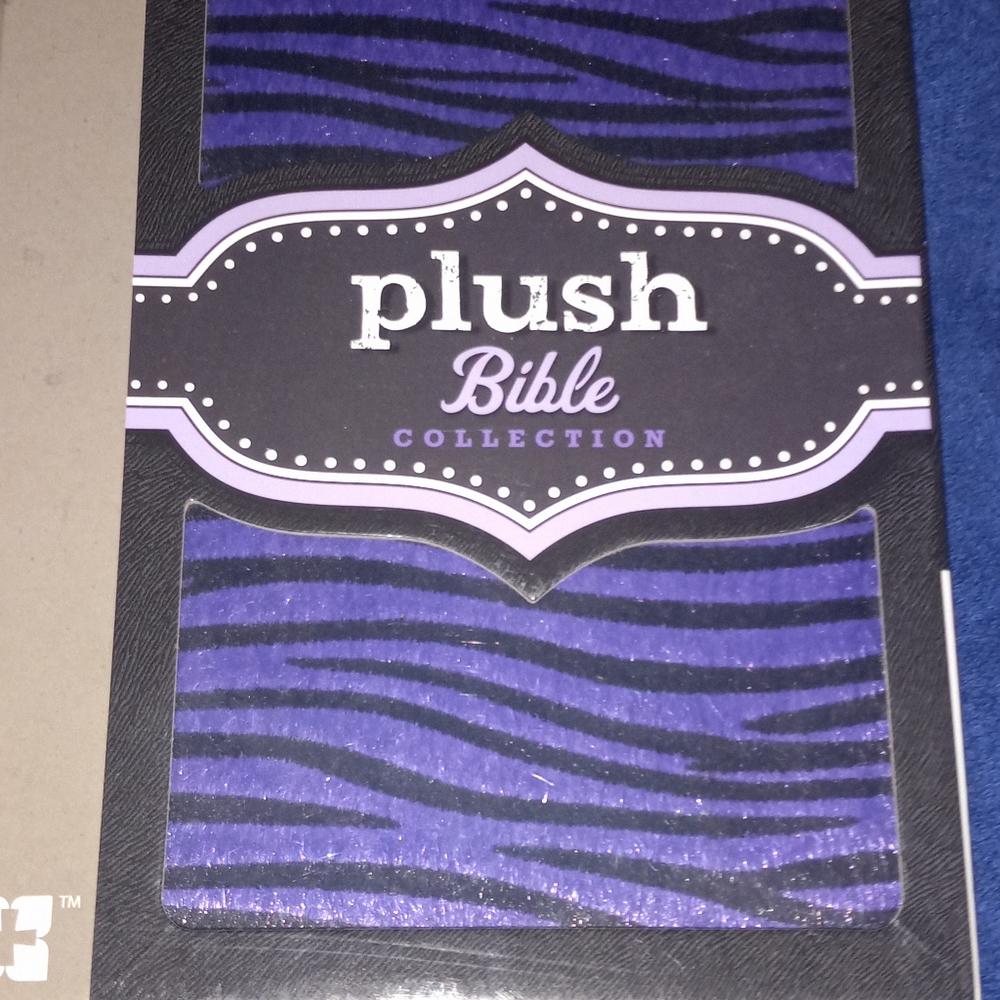 ZONDERVAN PURPLE ZEBRA PLUSH NIV BIBLE